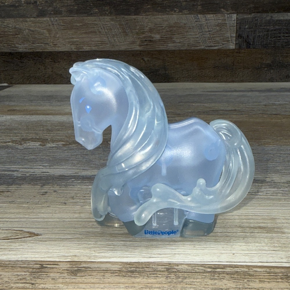 Fisher Price Little People Frozen 2 ICE Water HORSE Nokk Blue Clear 2020 HTF